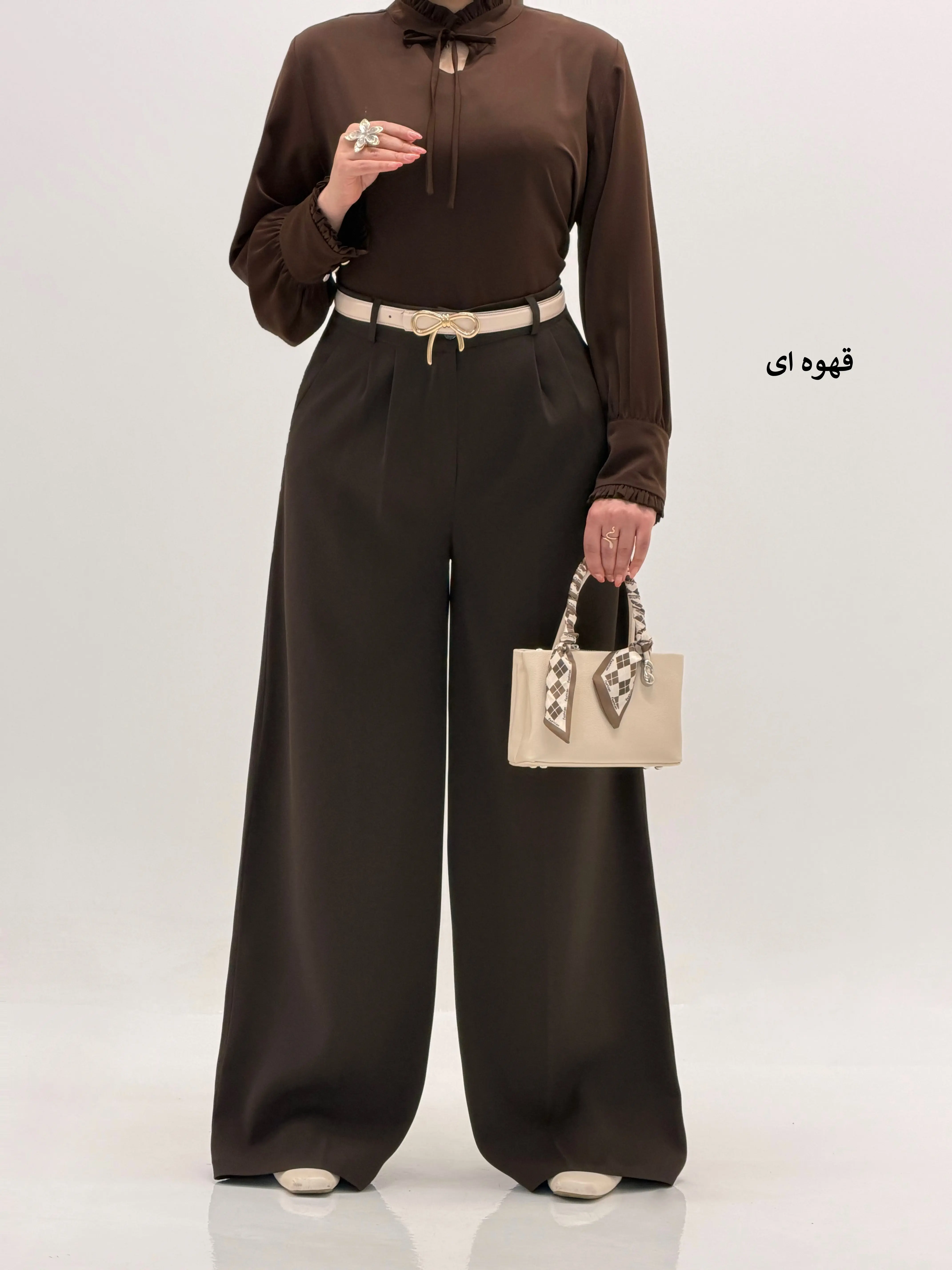 4002-شلوار کرپ سان فول بگ یاس